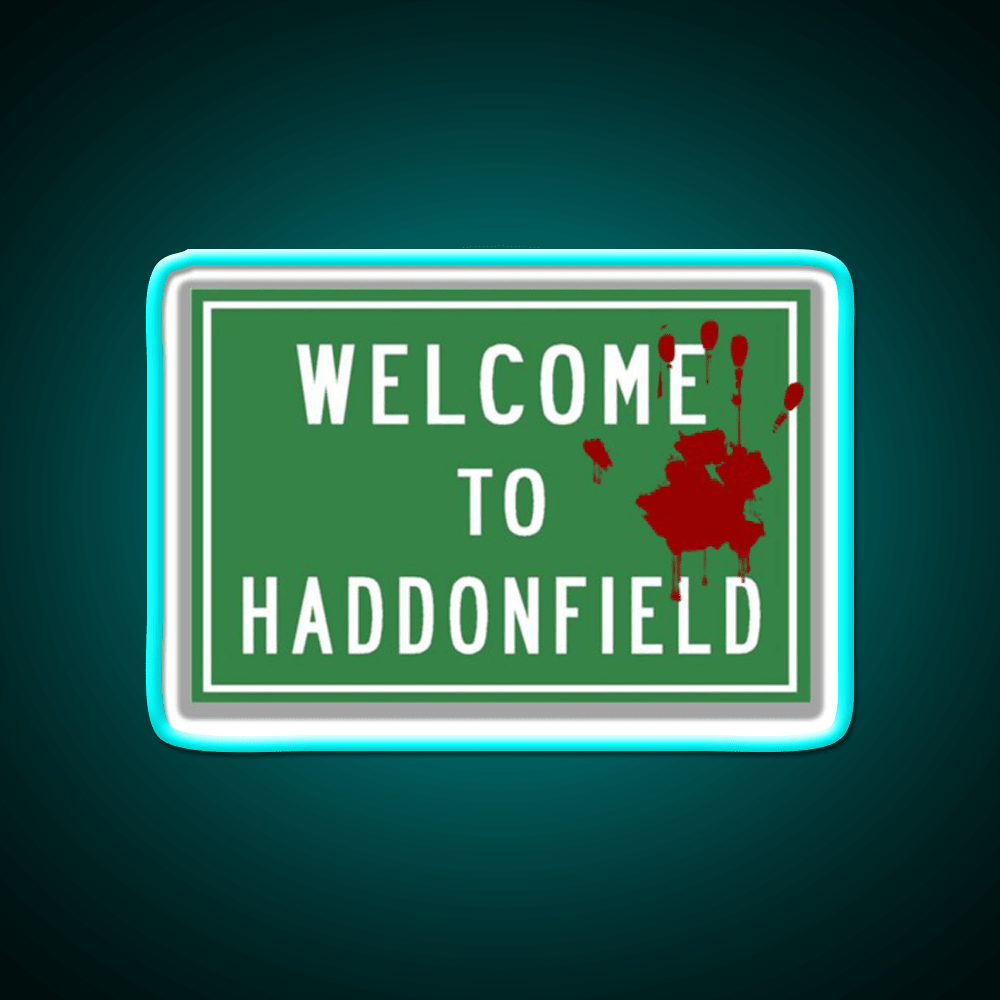 Welcome To Haddonfield Welcome Led Neon Sign Open Sign Rgb Color - Shineneon