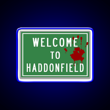 Welcome To Haddonfield Welcome Led Neon Sign Open Sign Rgb Color - Shineneon