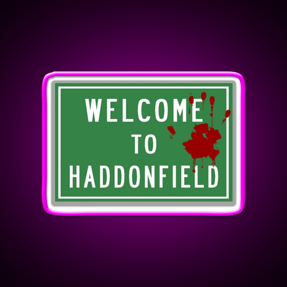 Welcome To Haddonfield Welcome Led Neon Sign Open Sign Rgb Color - Shineneon