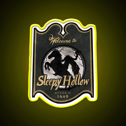 Welcome To Hollow Welcome Led Neon Sign Open Sign Rgb Color - Custom LED neon sign front view