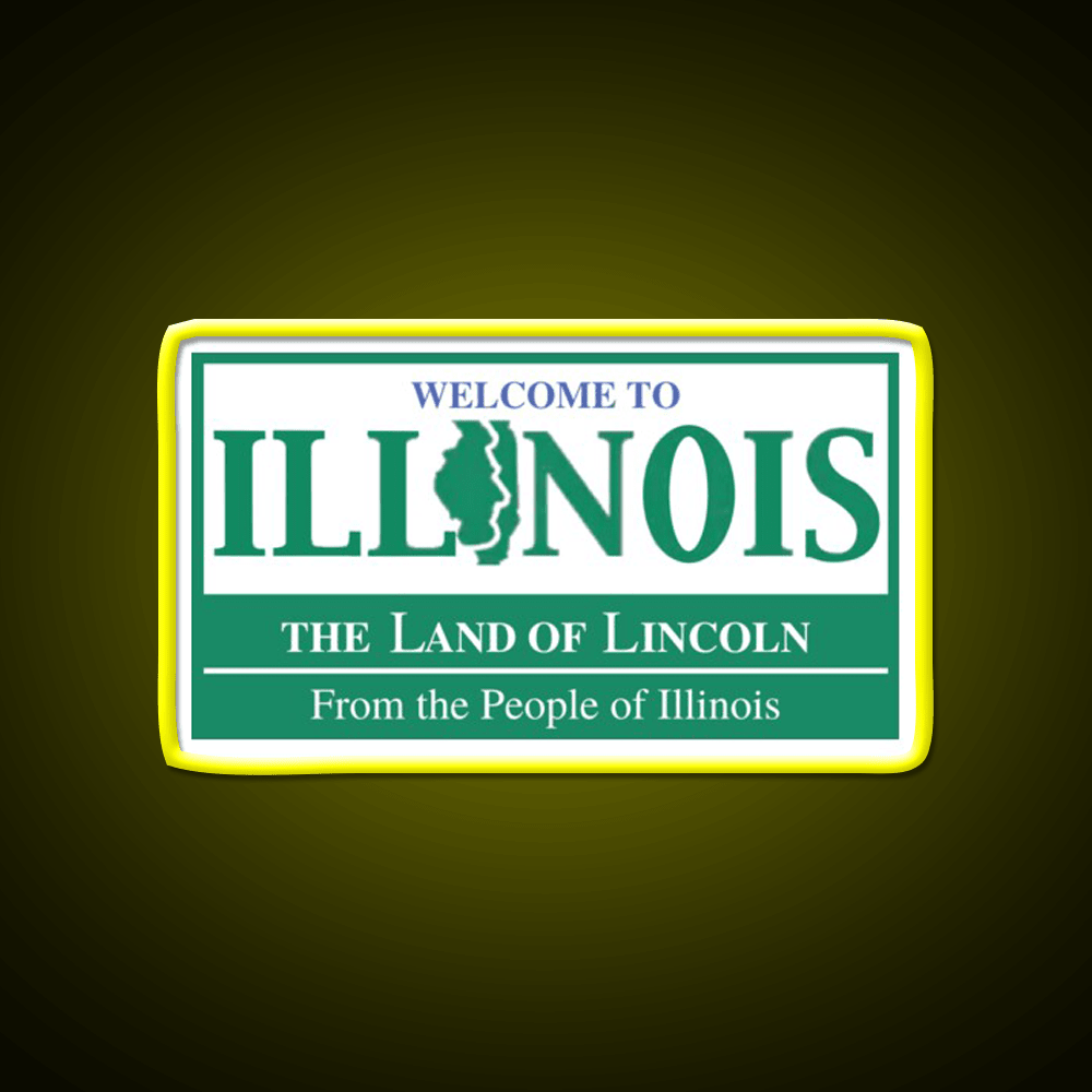 Welcome To Illinois Welcome Led Neon Sign Open Sign Rgb Color - Shineneon
