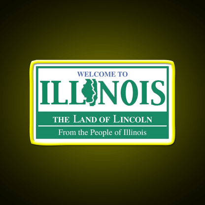 Welcome To Illinois Welcome Led Neon Sign Open Sign Rgb Color - Shineneon