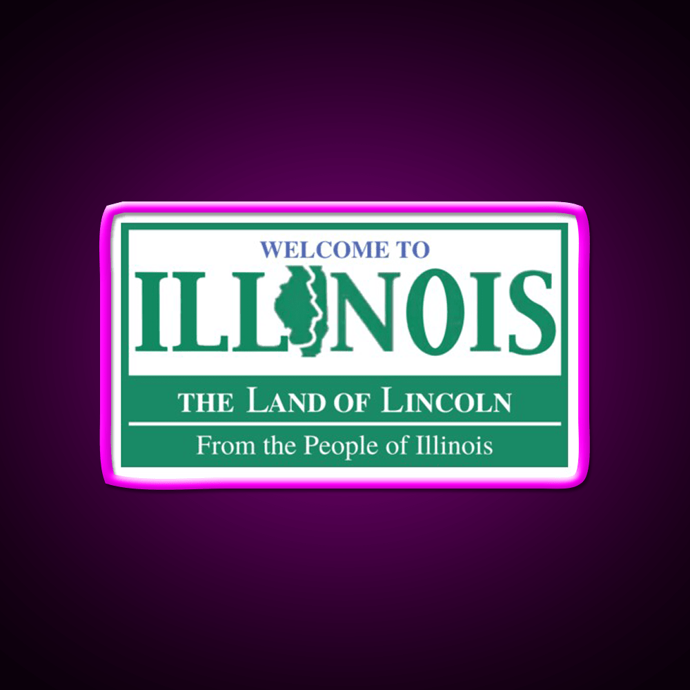 Welcome To Illinois Welcome Led Neon Sign Open Sign Rgb Color - Shineneon