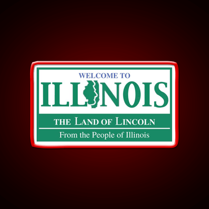 Welcome To Illinois Welcome Led Neon Sign Open Sign Rgb Color - Shineneon
