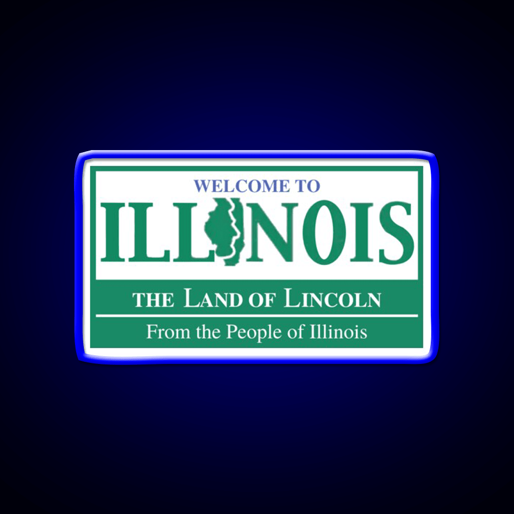 Welcome To Illinois Welcome Led Neon Sign Open Sign Rgb Color - Shineneon