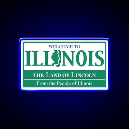 Welcome To Illinois Welcome Led Neon Sign Open Sign Rgb Color - Shineneon