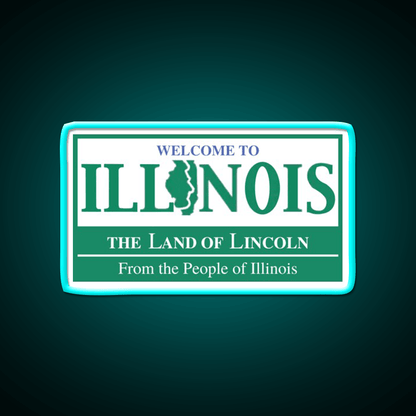 Welcome To Illinois Welcome Led Neon Sign Open Sign Rgb Color - Shineneon
