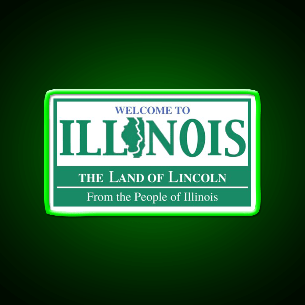 Welcome To Illinois Welcome Led Neon Sign Open Sign Rgb Color - Shineneon