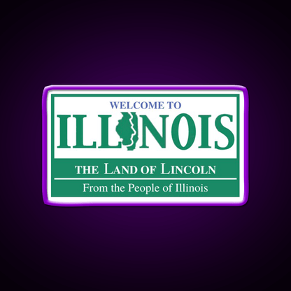 Welcome To Illinois Welcome Led Neon Sign Open Sign Rgb Color - Shineneon