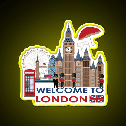 Welcome To London Welcome Led Neon Sign Open Sign Rgb Color - Shineneon
