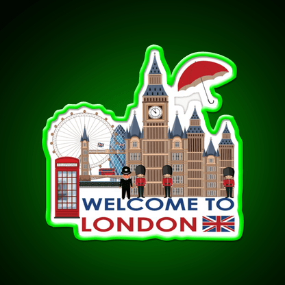 Welcome To London Welcome Led Neon Sign Open Sign Rgb Color - Shineneon