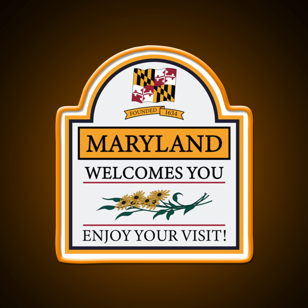 Welcome To Maryland Road Sign Welcome Led Neon Sign Open Sign Rgb Color - Shineneon