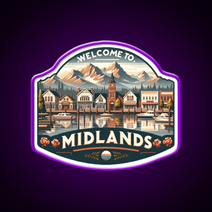 Welcome To Midlands Welcome Led Neon Sign Open Sign Rgb Color - Shineneon