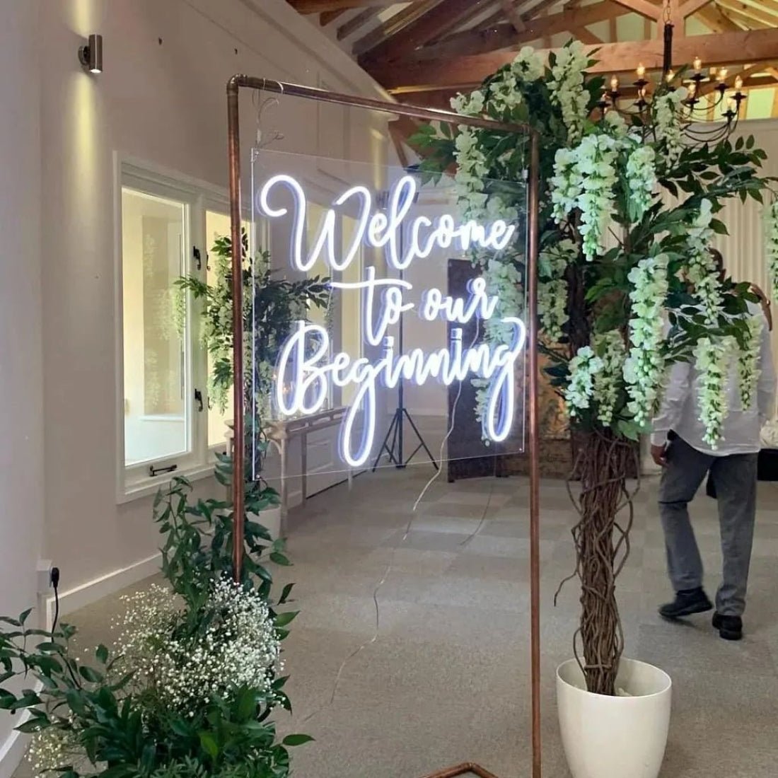 Welcome To Our Beginning Led Sign Business Neon Sign - Shineneon