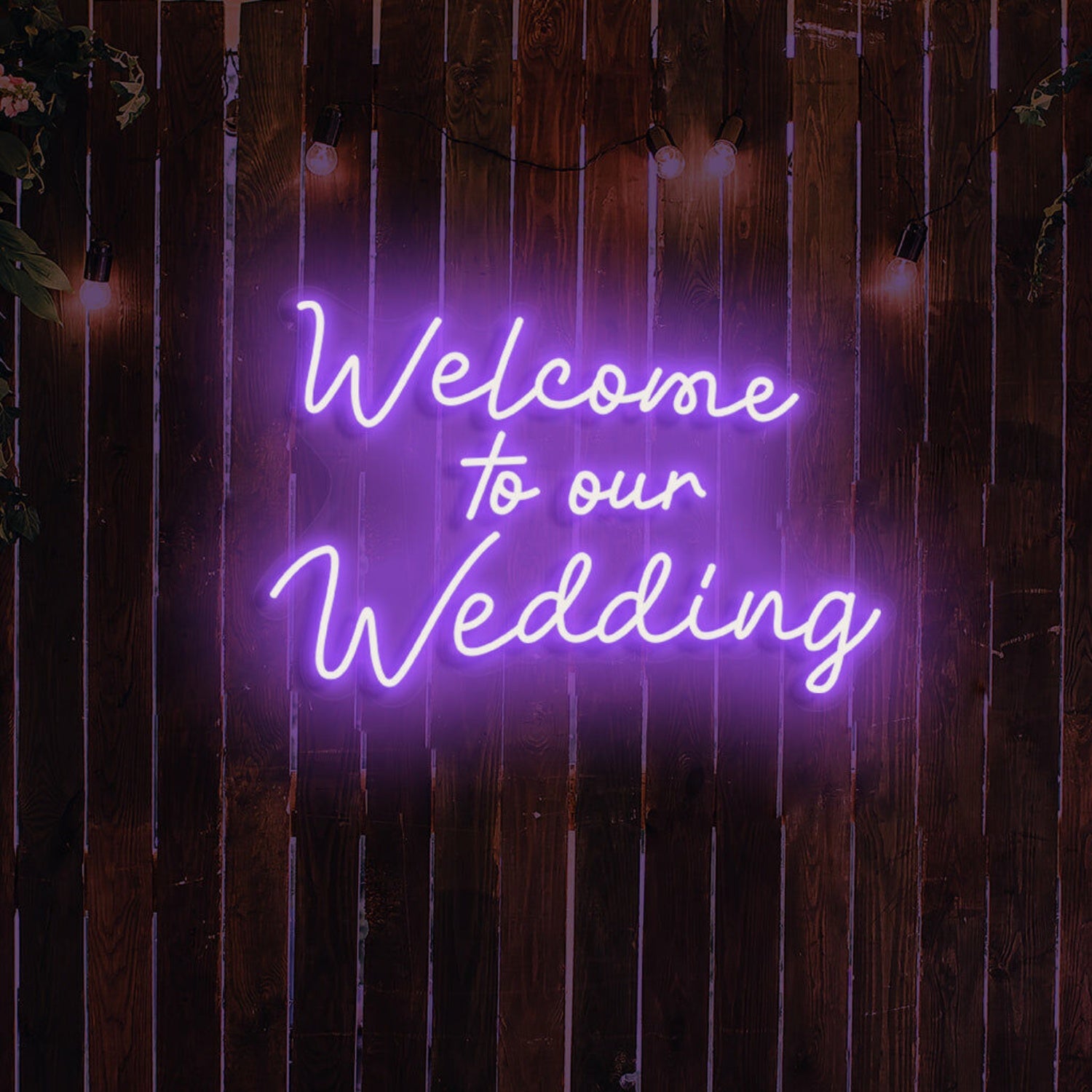 Welcome To Our Wedding Neon Gateway To Love | Shineneon