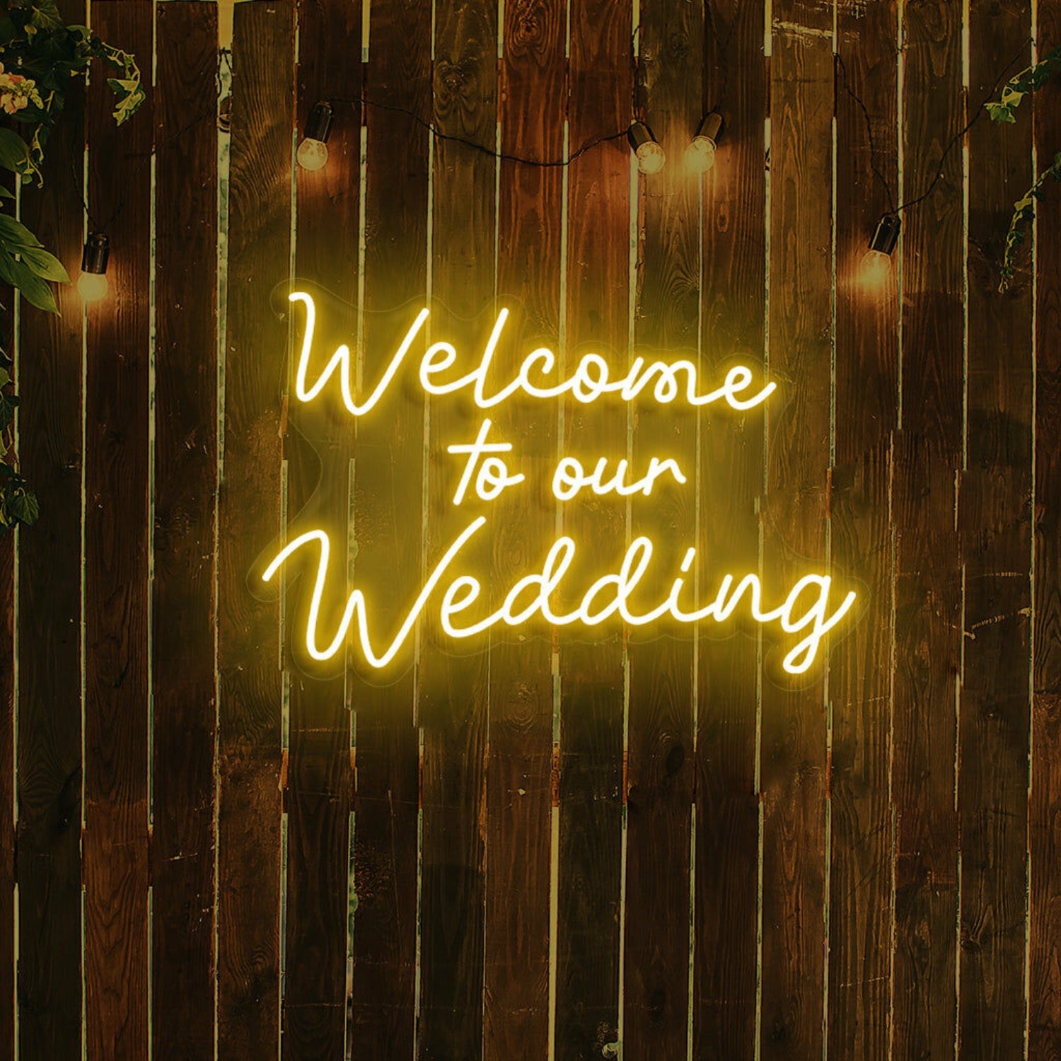 Welcome To Our Wedding Neon Gateway To Love | Shineneon