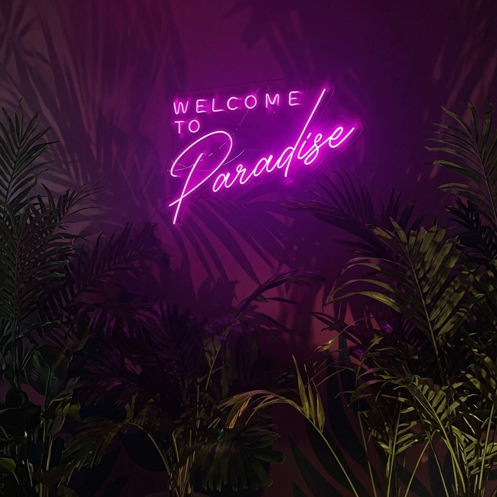 Welcome To Paradise LED Neon Sign - 01 Original Product Image