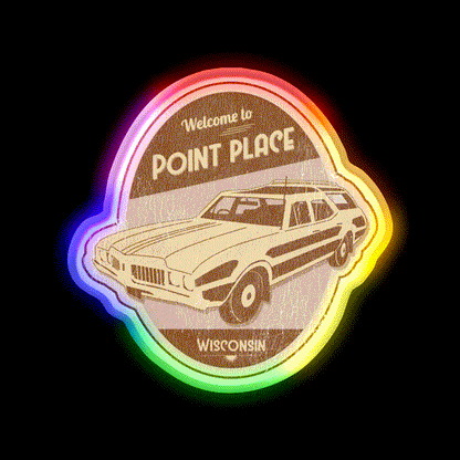 Welcome To Point Place Welcome Led Neon Sign Open Sign Rgb Color - LED neon sign close-up detail