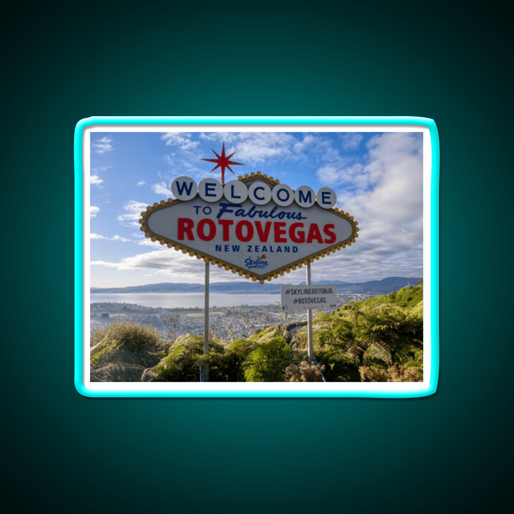 Welcome To Rotovegas Welcome Led Neon Sign Open Sign Rgb Color - Shineneon