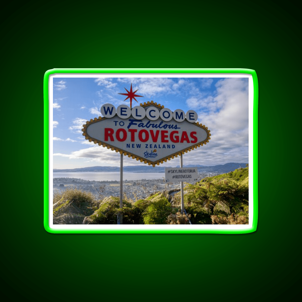 Welcome To Rotovegas Welcome Led Neon Sign Open Sign Rgb Color - Shineneon