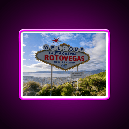 Welcome To Rotovegas Welcome Led Neon Sign Open Sign Rgb Color - Shineneon