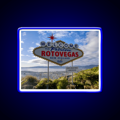 Welcome To Rotovegas Welcome Led Neon Sign Open Sign Rgb Color - Shineneon