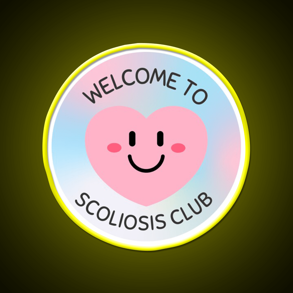 Welcome To Scoliosis Club Welcome Led Neon Sign Open Sign Rgb Color - Shineneon