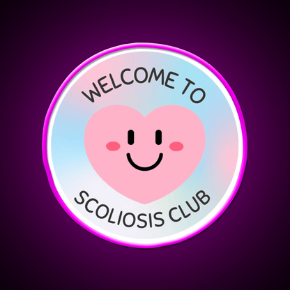 Welcome To Scoliosis Club Welcome Led Neon Sign Open Sign Rgb Color - Shineneon