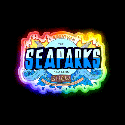 Welcome To Sea Parks Welcome Led Neon Sign Open Sign Rgb Color - LED neon sign close-up detail