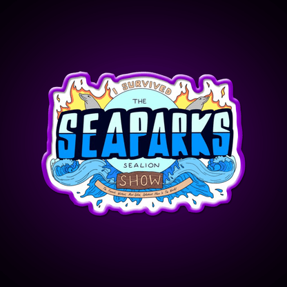 Welcome To Sea Parks Welcome Led Neon Sign Open Sign Rgb Color - Shineneon
