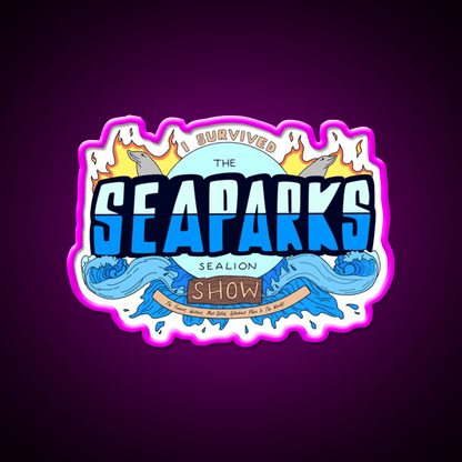 Welcome To Sea Parks Welcome Led Neon Sign Open Sign Rgb Color - Shineneon
