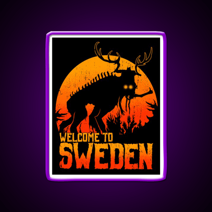 Welcome To Sweden Welcome Led Neon Sign Open Sign Rgb Color - Shineneon