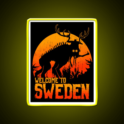 Welcome To Sweden Welcome Led Neon Sign Open Sign Rgb Color - Shineneon