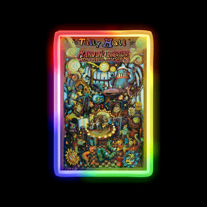 Welcome To Tally Hall Welcome Led Neon Sign Open Sign Rgb Color - LED neon sign close-up detail