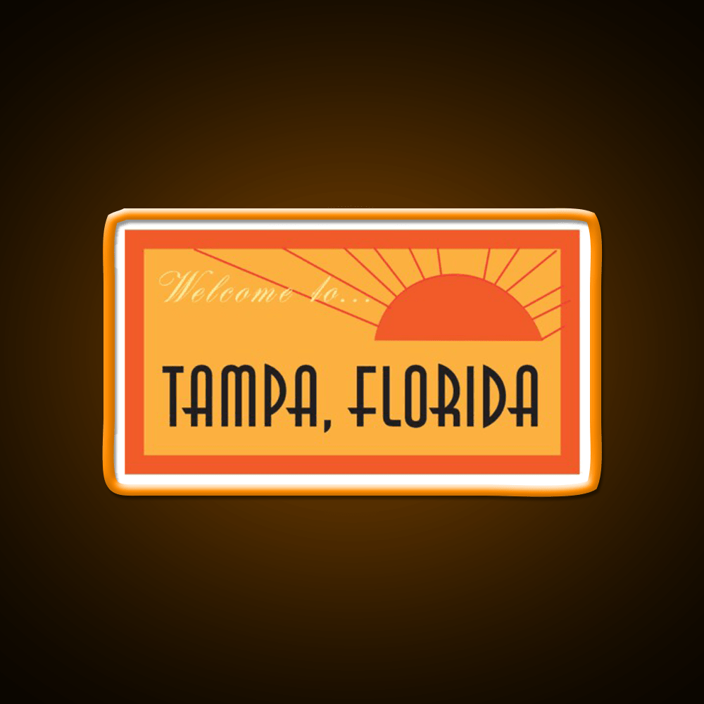 Welcome To Tampa Welcome Led Neon Sign Open Sign Rgb Color - Shineneon