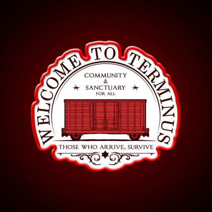 Welcome To Terminus Welcome Led Neon Sign Open Sign Rgb Color - Shineneon