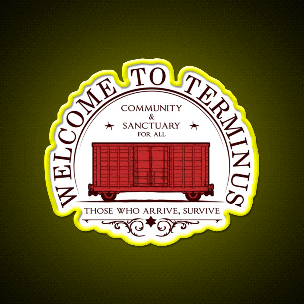 Welcome To Terminus Welcome Led Neon Sign Open Sign Rgb Color
