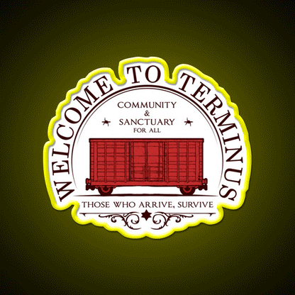 Welcome To Terminus Welcome Led Neon Sign Open Sign Rgb Color