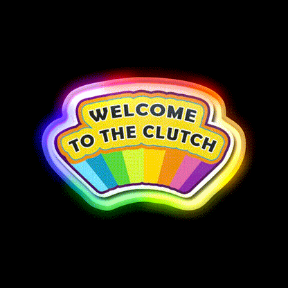 Welcome To The Clutch Csgo Welcome Led Neon Sign Open Sign Rgb Color - LED neon sign close-up detail