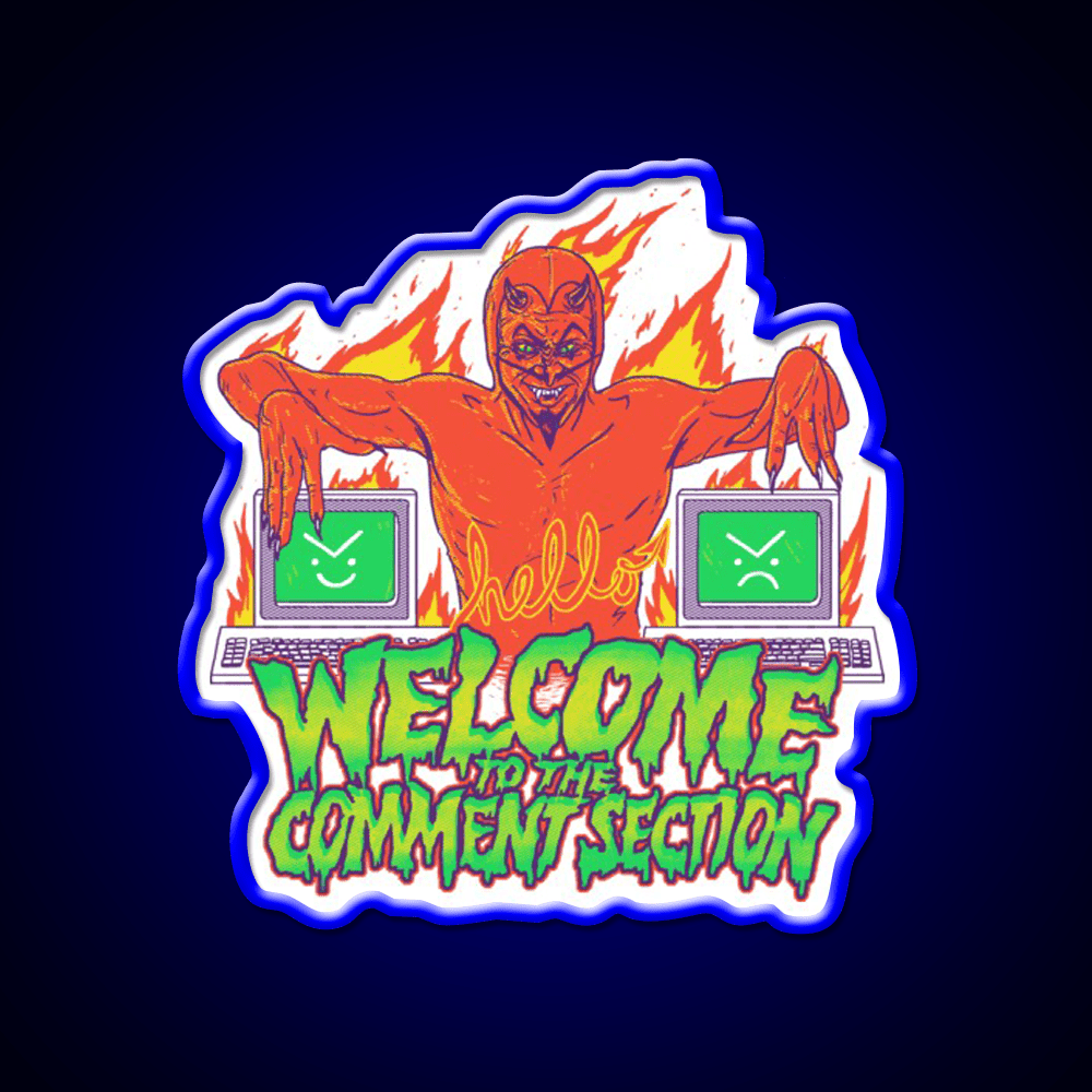 Welcome To The Comment Section Welcome Led Neon Sign Open Sign Rgb Color - Shineneon