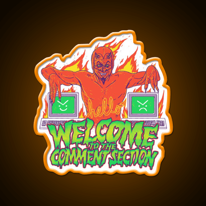 Welcome To The Comment Section Welcome Led Neon Sign Open Sign Rgb Color - Shineneon