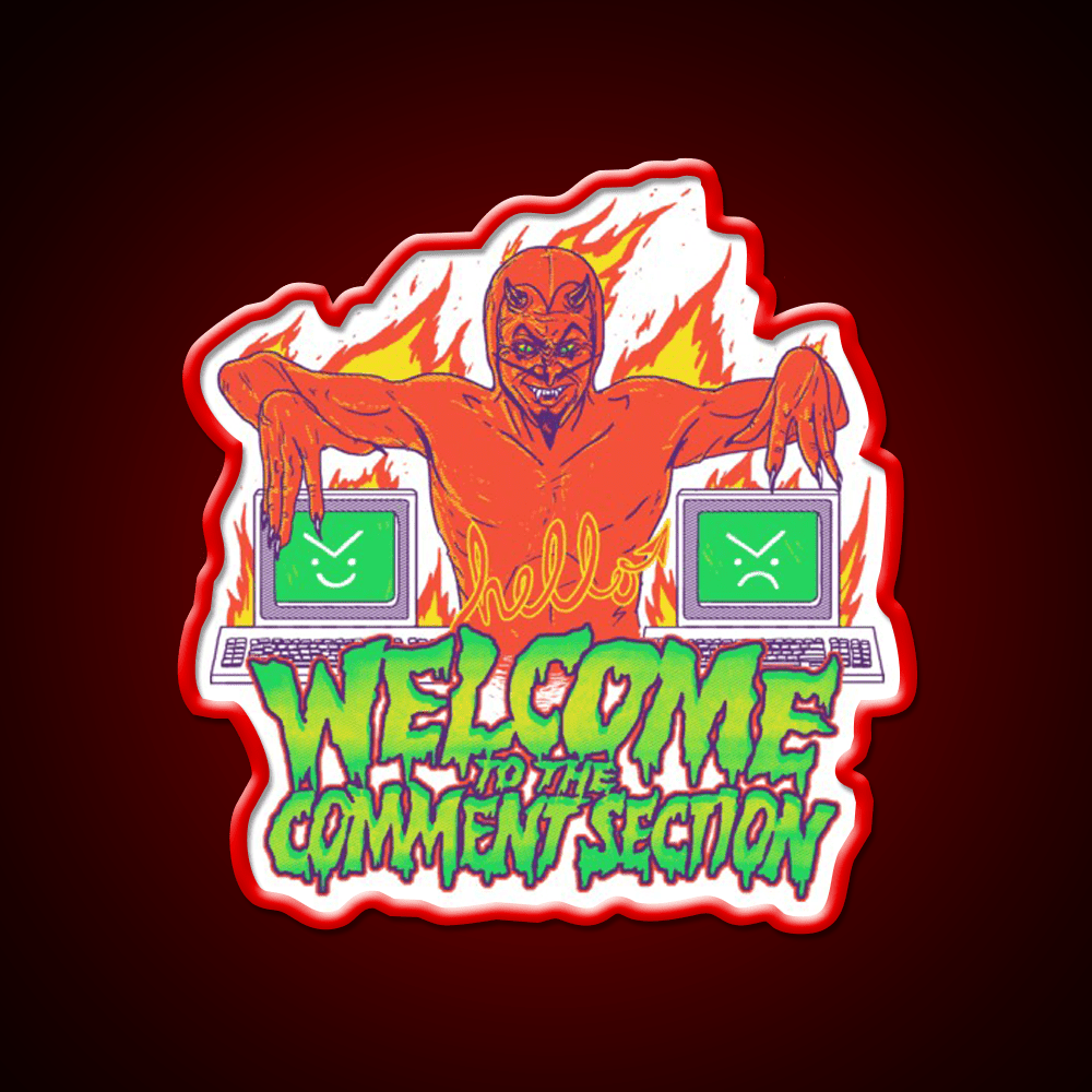 Welcome To The Comment Section Welcome Led Neon Sign Open Sign Rgb Color - Shineneon