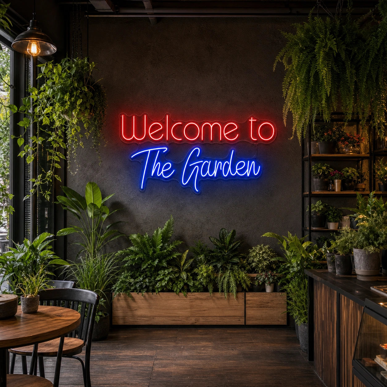 Welcome To The Garden LED Neon Sign size image