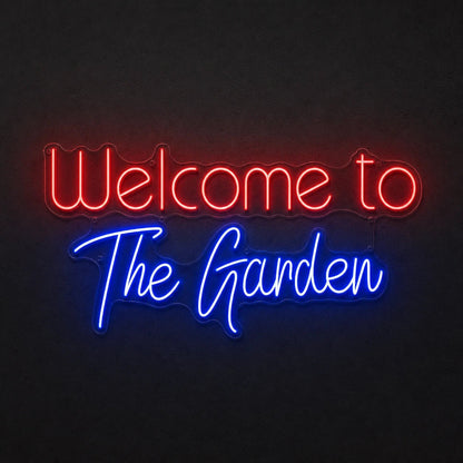 Welcome To The Garden LED Neon Sign - Shineneon