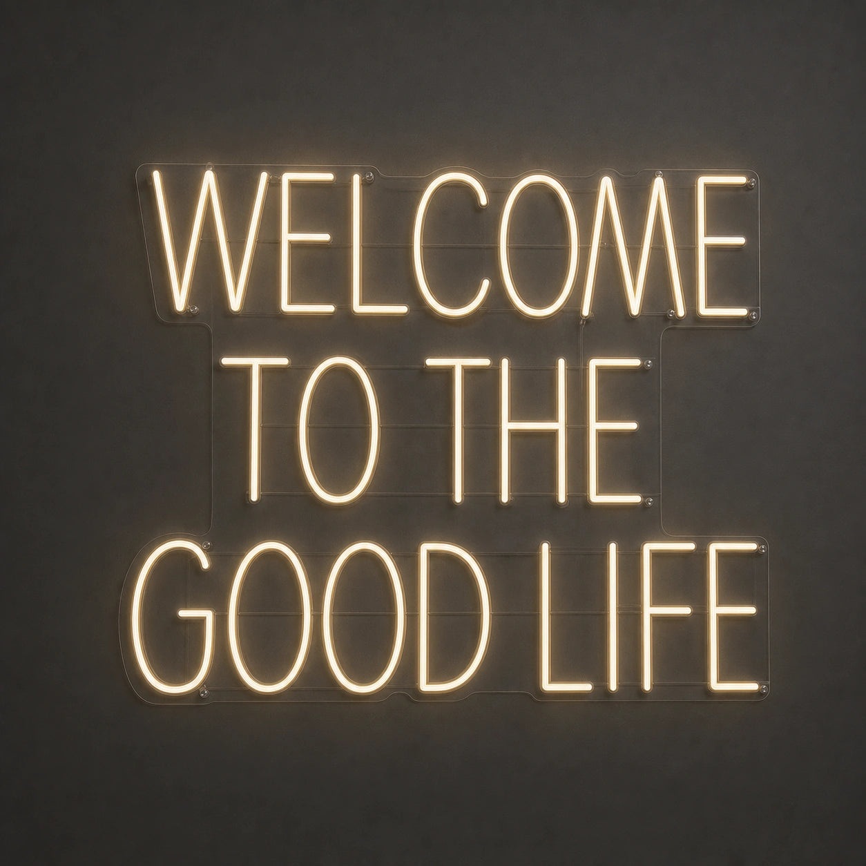 Welcome To The Good Life LED Neon Sign Garage Man Cave Neon Sign main product image
