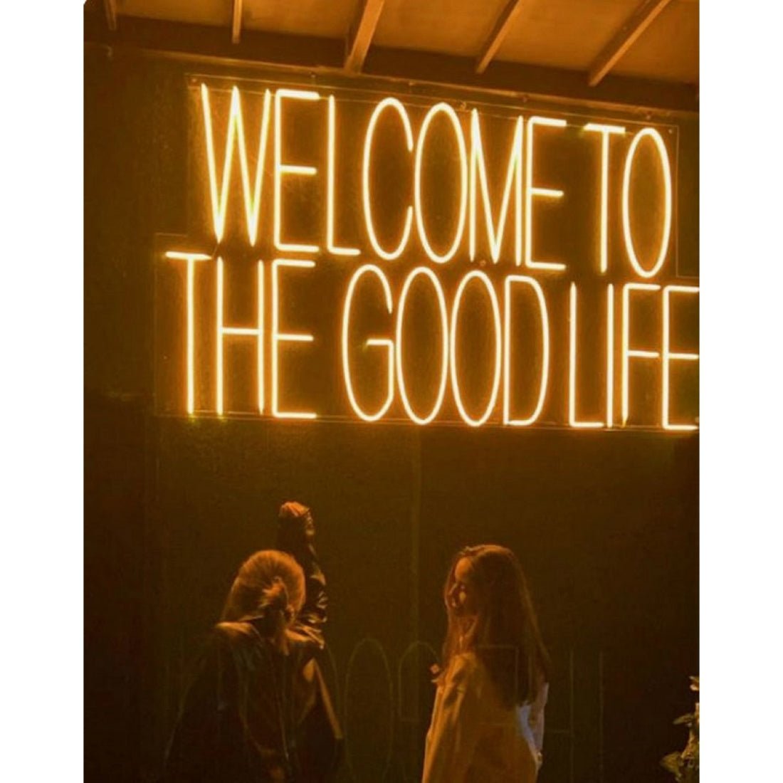 Welcome To The Good Life Led Sign Business Neon Signs Wall Art - Shineneon