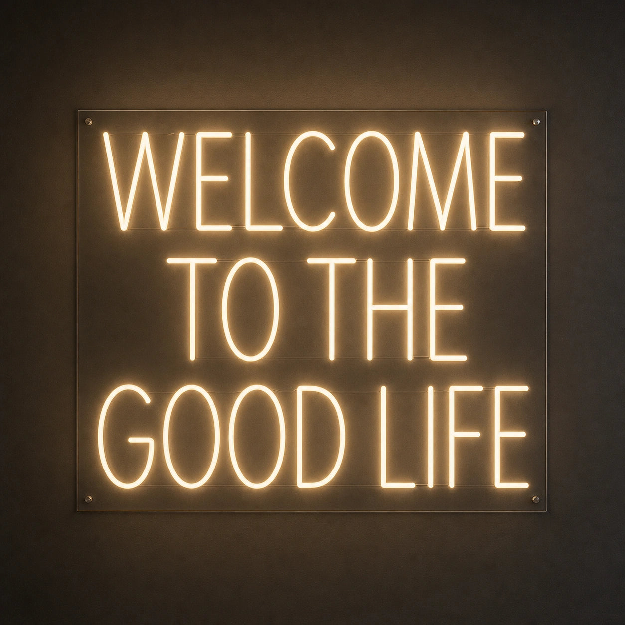 Welcome To The Good Life Man Cave LED Neon Sign main product image