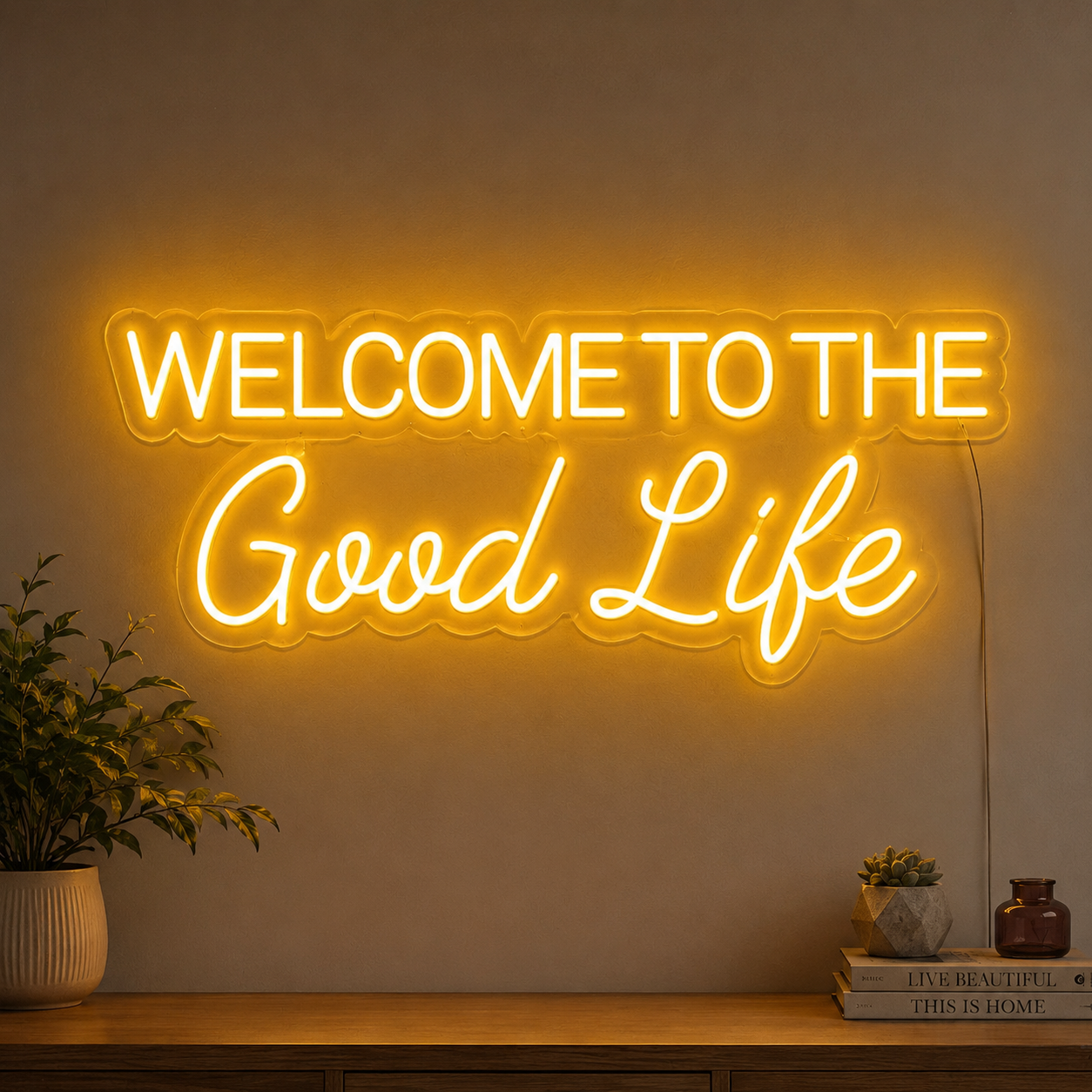 Welcome To The Good Life Neon Sign LED Light LED Neon Sign main product image