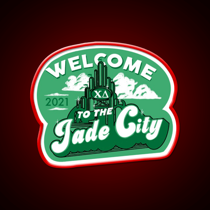 Welcome To The Jade City Welcome Led Neon Sign Open Sign Rgb Color - Shineneon