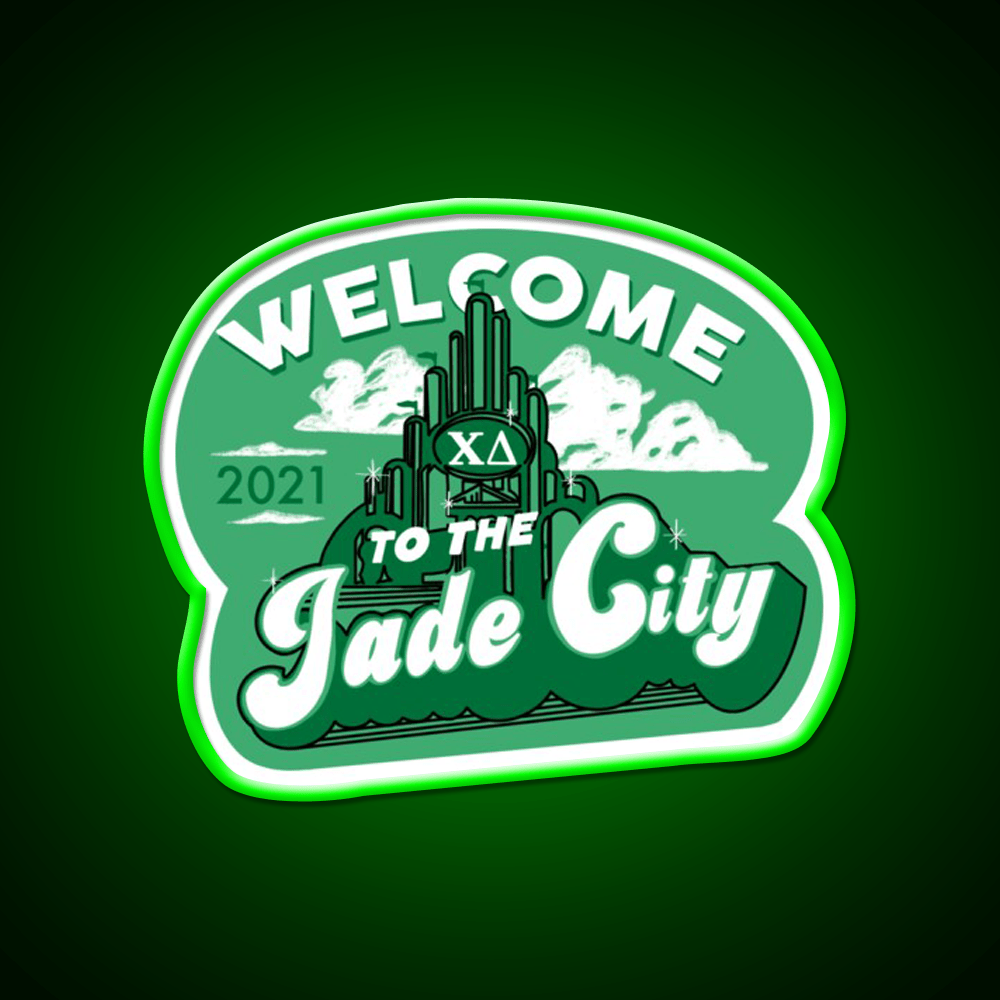 Welcome To The Jade City Welcome Led Neon Sign Open Sign Rgb Color - Shineneon